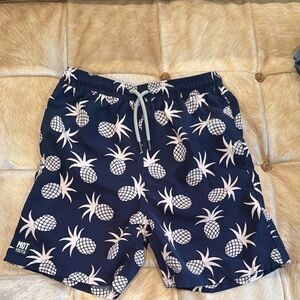 TOM & Teddy boys Blue Pineapple Swim Shorts.  Size 11-12